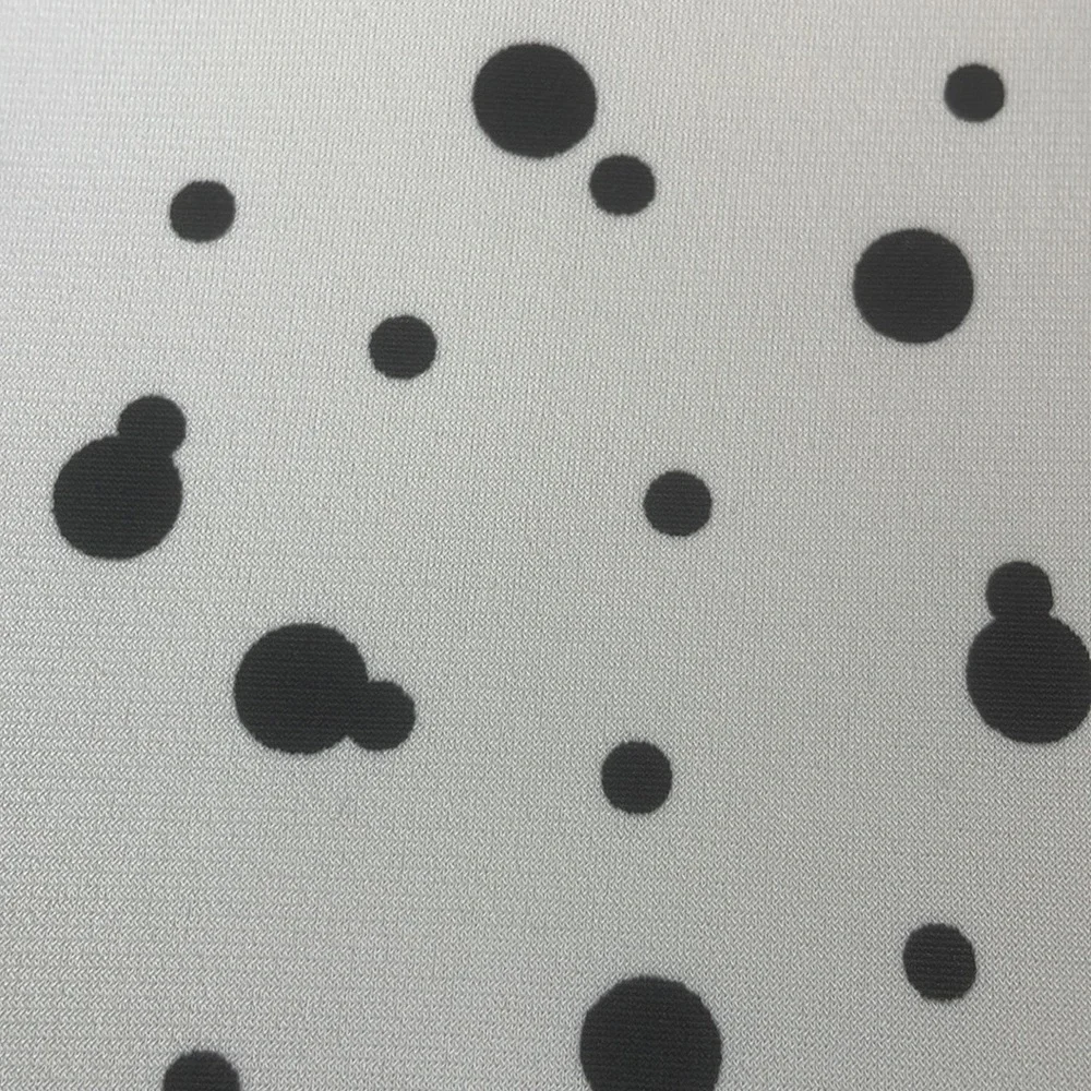 Nasty Gal Cream w/Black Polka Dot Print Mini Dress w/Tiered Elastic Ruching - 6 - Picture 3 of 12